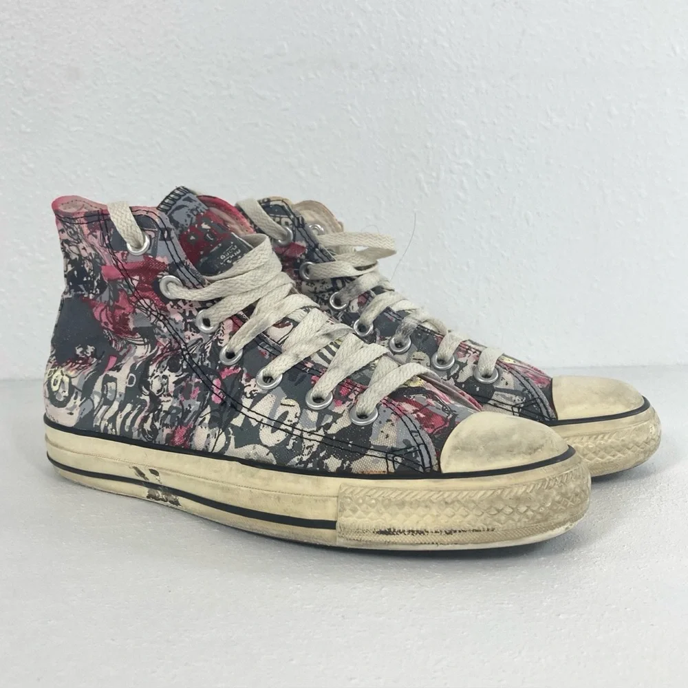 Vintage Converse Size 6 Custom Graffiti Chuck Taylor All Star High Top, Artisan - Picture 14 of 16